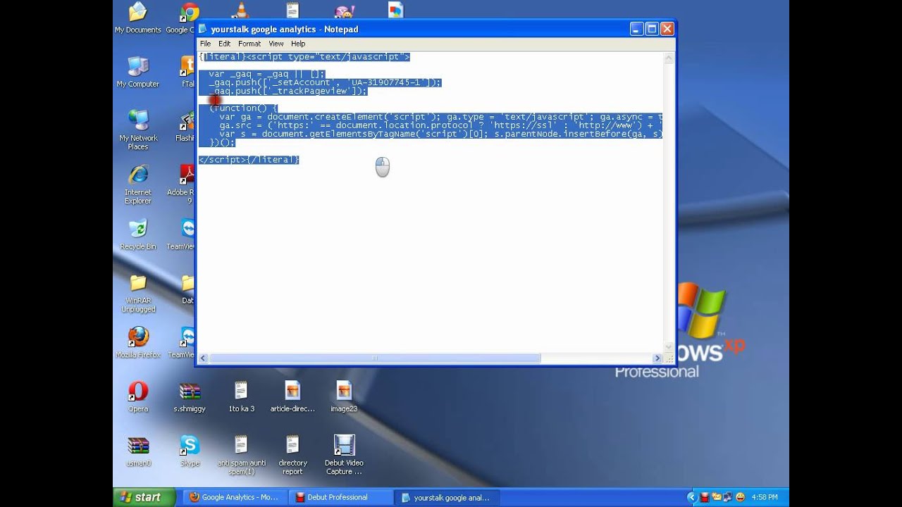 How to install google analytics on PHPLD Directory