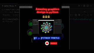 Amazing graphics design in python 🐍#python #turtle #viral #short