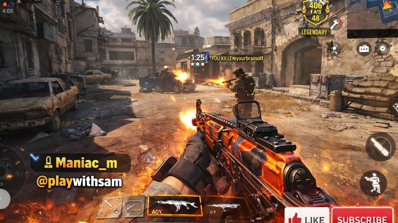 @playwithsam007 Intense deathmatch codm Grandmaster level 4 No voiceover pure gameplay. #callofduty 