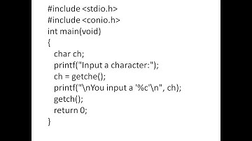 getch and getche functions in c language in telugu