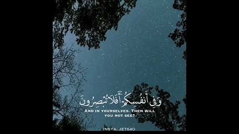 (وفي انفسكم افلا تبصرون ۝وفي السماء رزقكم وما توعدون)سورة الذاريات_احمد العجمي