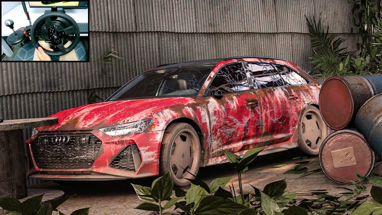 Rebuilding Audi RS6 Avant (960HP) - Forza Horizon 5 | Thrustmaster T300RS  + TH8A Shifter gameplay