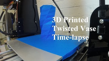 3D Printed Twisted Vase Time Lapse