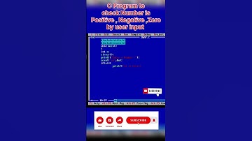 program to Check Number is Positive, Negative,Zero in C| #shorts #youtube #ytshorts #trending #music