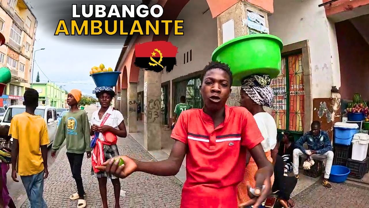 Conheça LUBANGO AMBULANTE HOJE A CIDADE ESTÁ NUBLADA E VAZIA Sul de Angola