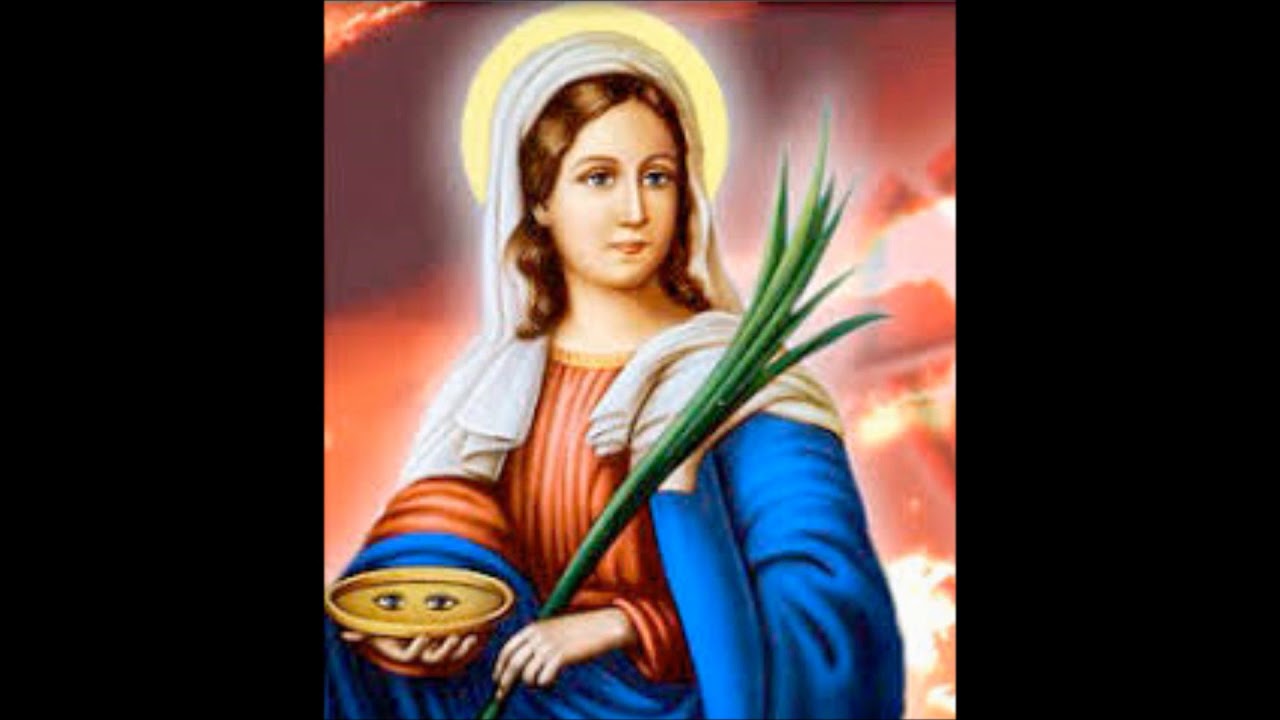 Oração a Santa Luzia  para pedir a cura dos olhos