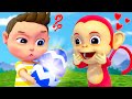 Five little monkeys  animals cartoon  super sumo nursery rhymes  kids songs