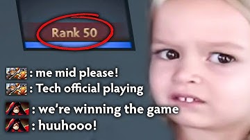 When the Whole Team Puts All Their Trust in Mid Techies vs 16K MMR💪