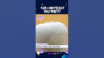 식초와 베이킹소다가 만나면 거대 화산 폭발? 이유는?ㅣ1분 과학 실험ㅣ팡팡 과학 마법사ㅣKBS 방송