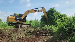 CAT 320d Excavator clear land ep2