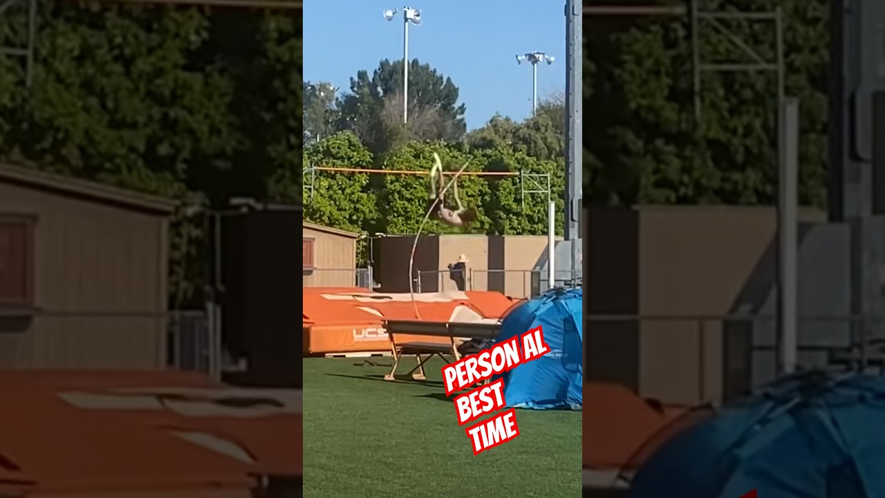 When he Breaks his record 🏆 Pole Vault Kid @maxpreps #trackandfield #family #polevault