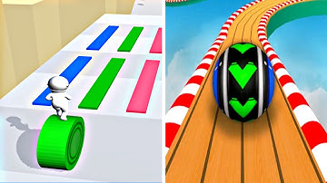 Layers Roll vs Going Balls ! NEW MAX Level - Gameplay Walkthrough (iOS,Android) All Levels Update