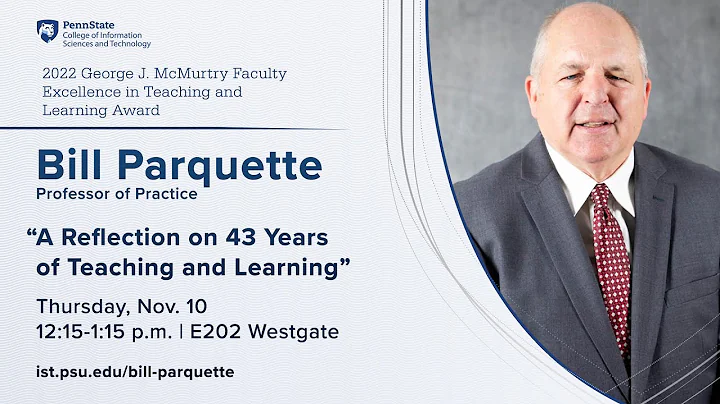 McMurtry Award Lecture 2022-2023: William Parquette