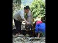 Single mother and baby - catching giant fish and making dried fish #Singlemomlife #videocatchfish #v