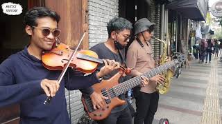 Pengamen Jazz Braga Bandung 👍 || Careless Whisper || Saxophone Violin