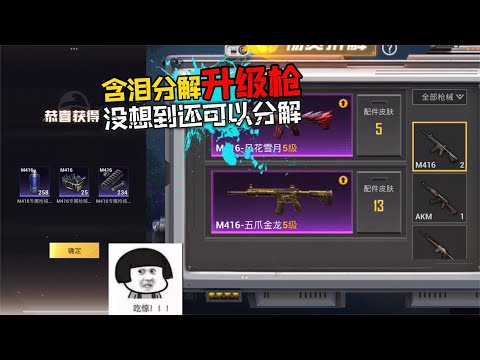 含泪把我的升级枪分解了！没想到还真能分解！