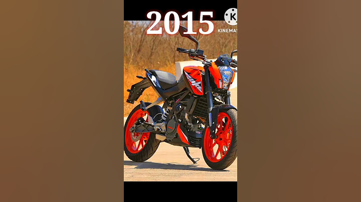 Evolution of KTM DUKE 200 (2013 - 2023)