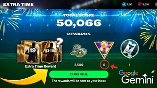 FREE 113-119 OVR EXTRA TIME  PICK!! THIS IS EASIEST TRICK TO GET EXTRA TIME VOUCHER FC MOBILE 26! screenshot 1
