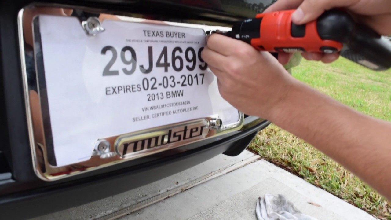 How To Install A Licence Plate Cover On Your Car 