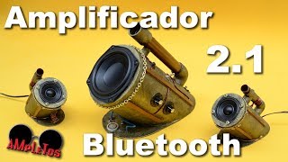 Amplificador 2.1 estilo steampunk (propuesta)