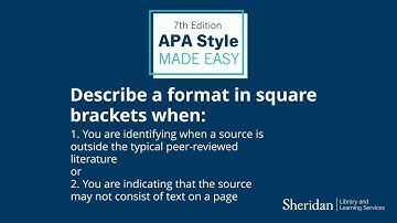 APA Made Easy - Citing Classroom Lecture Slides
