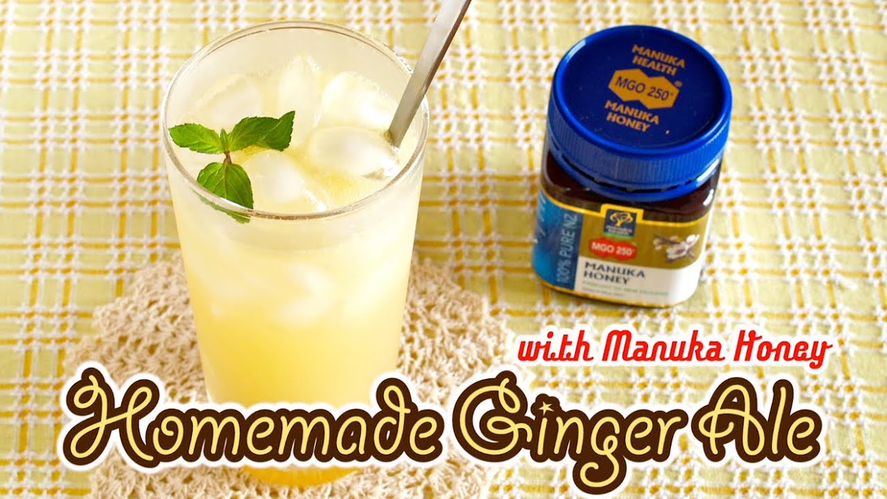 Homemade Ginger Ale with Manuka Honey from New Zealand 自家製ジンジャエール - OCHIKERON - CREATE EAT HAPPY | ochikeron