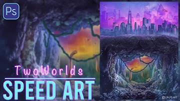Two Worlds | Photoshop Speed art