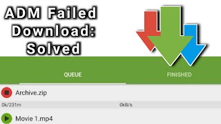 ADM Failed Download:  Solved screenshot 1