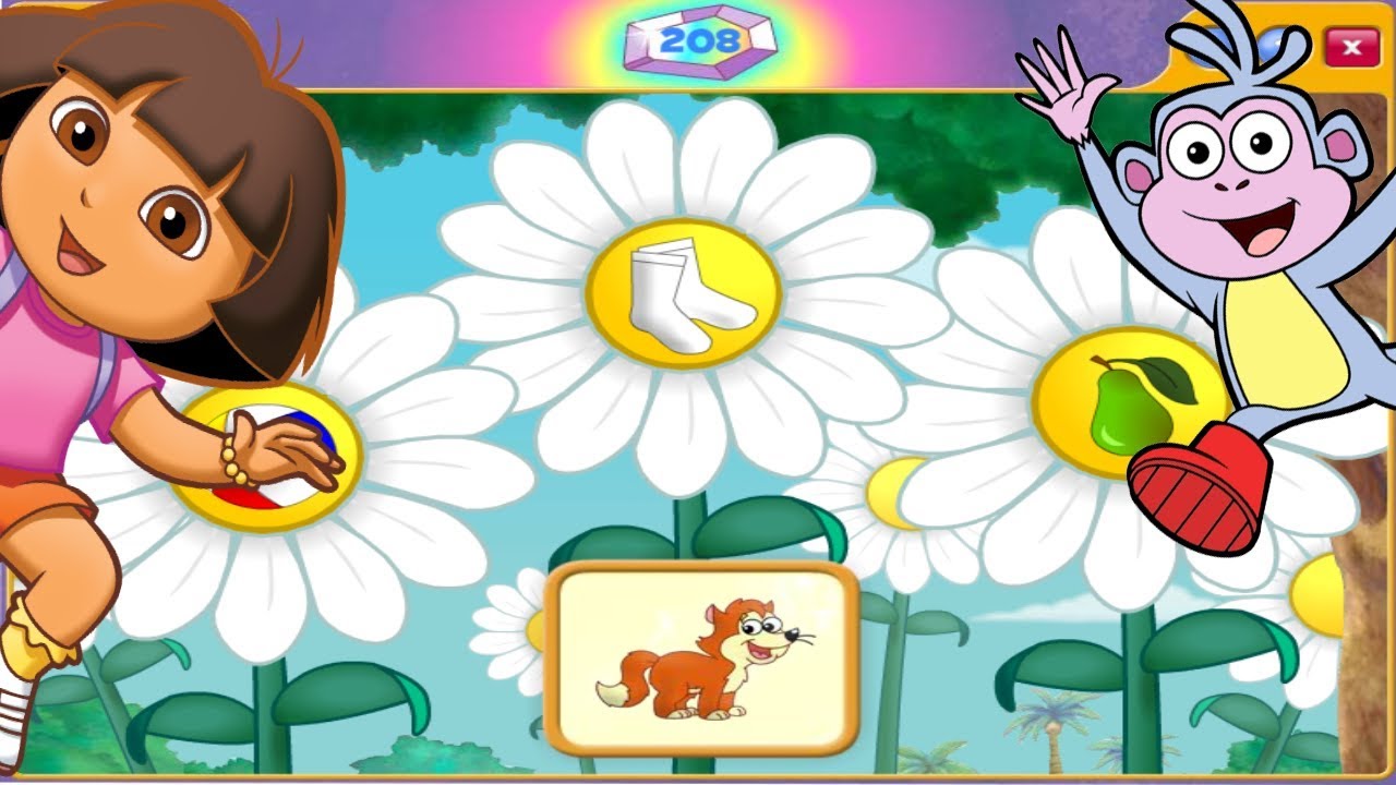 Dora The Explorer Big Birthday Adventure Rhyming Daisies Minigame Youtube