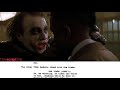 The Dark Knight | Why So Serious? HD - "Script to Screen" to The Script Lab