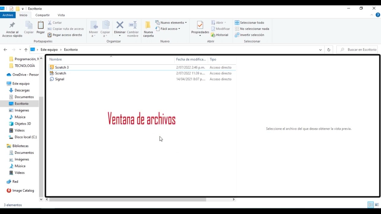 Partes de la ventana del explorador de archivos de Windows 10 - YouTube