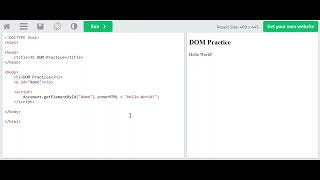 Using document.getElementById() method in JavaScript to modify DOM nodes