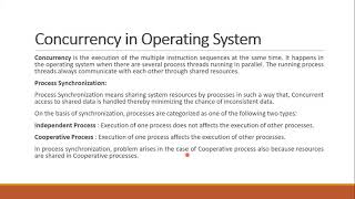 Concurrency in Operating system | Online OS Lecture in Hindi/Urdu