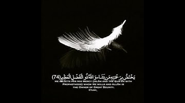 ما تيسر من سورة ال عمران الايه(٧٣-٧٤) بصوت شريف مصطفى،حالات واتساب،قران كريم❤️