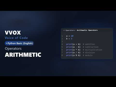 Python Basics | Operators 01: Arithmetic Operators