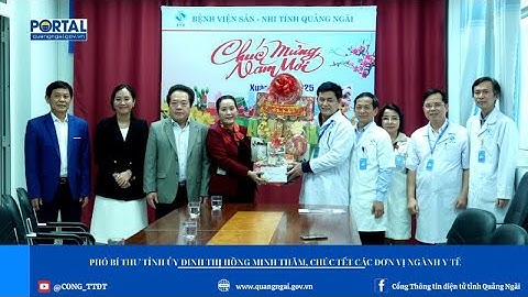 Phó Bí thư Tỉnh ủy Đinh Thị Hồng Minh thăm, chúc Tết các đơn vị ngành Y tế