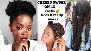 I tried Chebe powder! 😱 Does Chebe really work?? | Just Kess