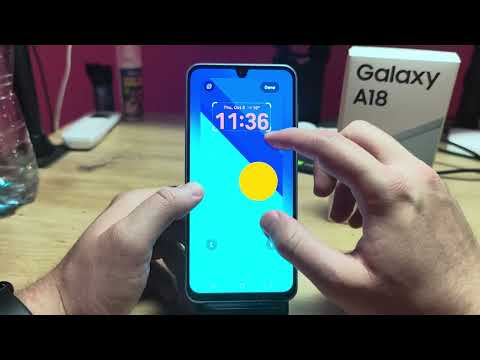 Samsung A18: How to Personalize Lock Screen
