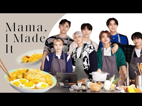 SEVENTEEN Cooks Their Favorite Korean Comfort Food | Mama, I Made It | ELLE