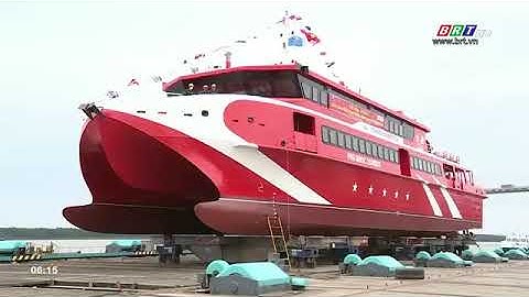 Hạ thủy tàu cao tốc Côn Đảo Express 36 tuyến Côn Đảo - Vũng Tàu