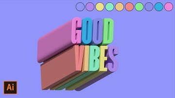How to Design Extruded 3D Text in Adobe Illustrator