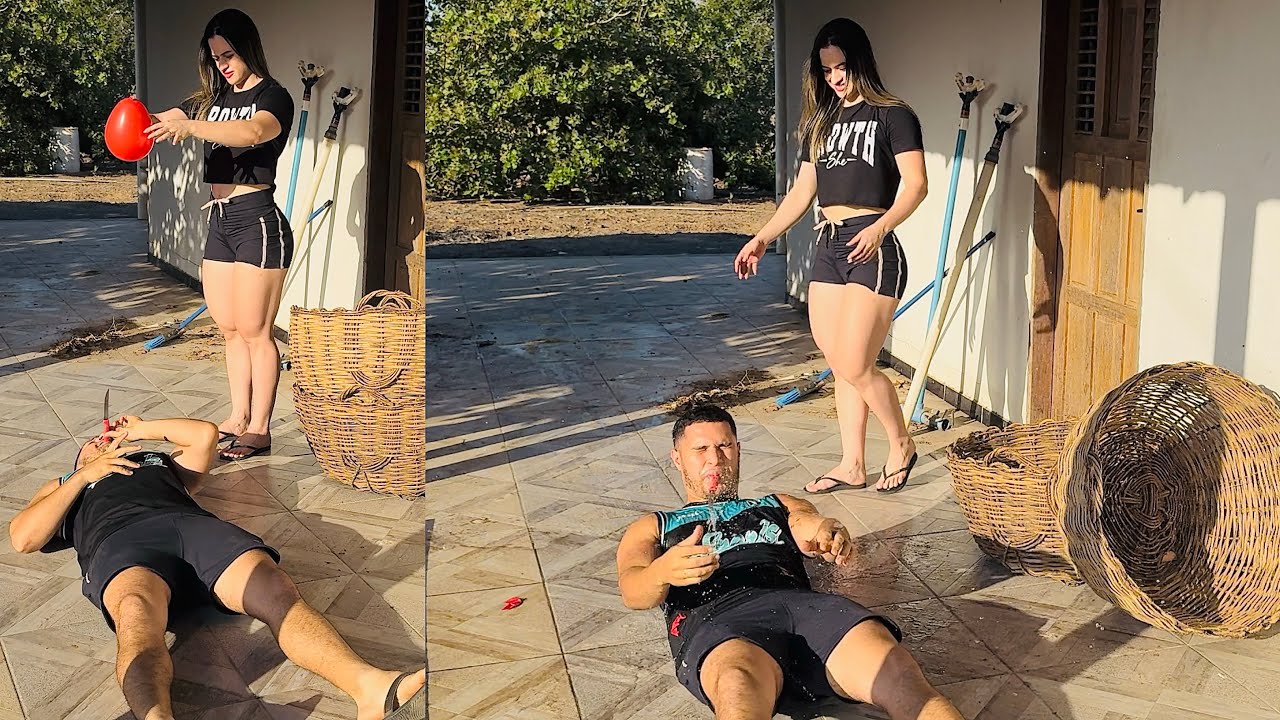 THAMIRES LASCA LEÔNCIO EM TROLAGEM DE BALÕES, a água estava podre 🤮 | THAMIRES THUANNY