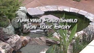 Pond Shield Being Applied to a Pond