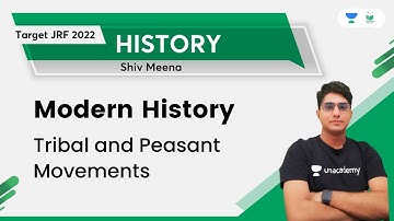 MODERN HISTORY | Tribal and Peasant Movements | JRF 2022 | Shiv Kumar