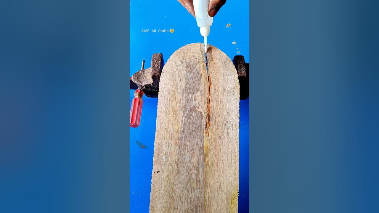 🤫 another way to stabilize a wood crack YouTube
