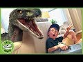 Dinosaurs & Animals for Kids! Giant Dinosaur vs Mystery Pet with Wildlife Animal Adventure Park Zoo