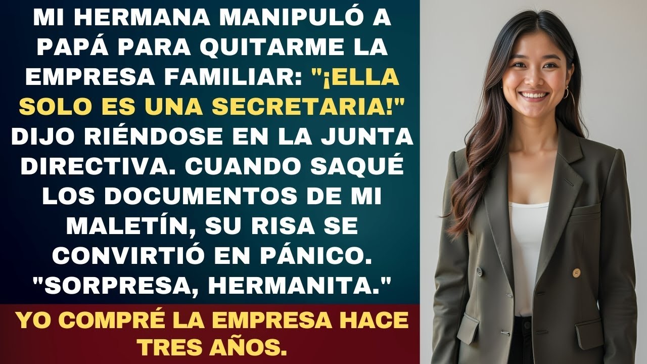 Mi Hermana Me Robó Mi Empresa Familiar, Pero No Sabía Que Yo Era La Dueña Real de Todo