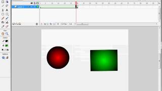 Shape tween Circle to square Object Macromedia Flash screenshot 3