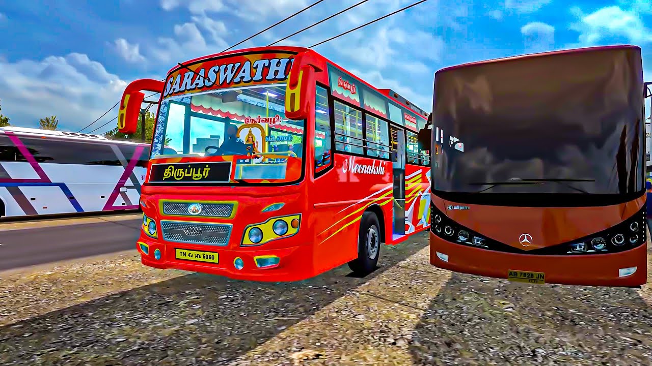 Bus Parking - 3D Bus Driver Challenge!  EURO TRUCK SIMULATOR IN TAMIL ETS2 Busgame 1.36
