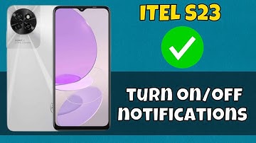 ITEL S23 Enable Disable Notification || How to turn on/off notifications